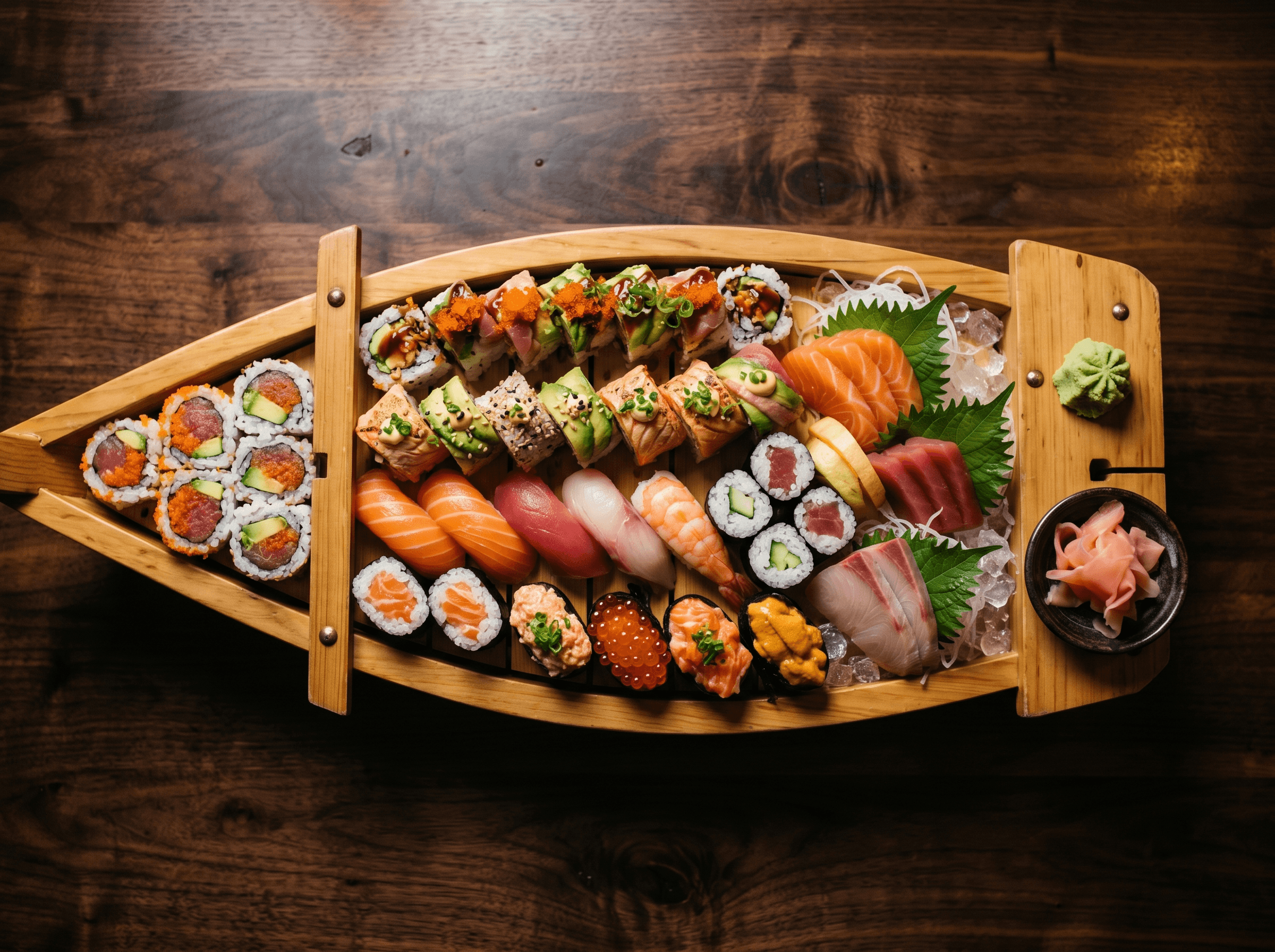 Barca grande sushi 60 pezzi
