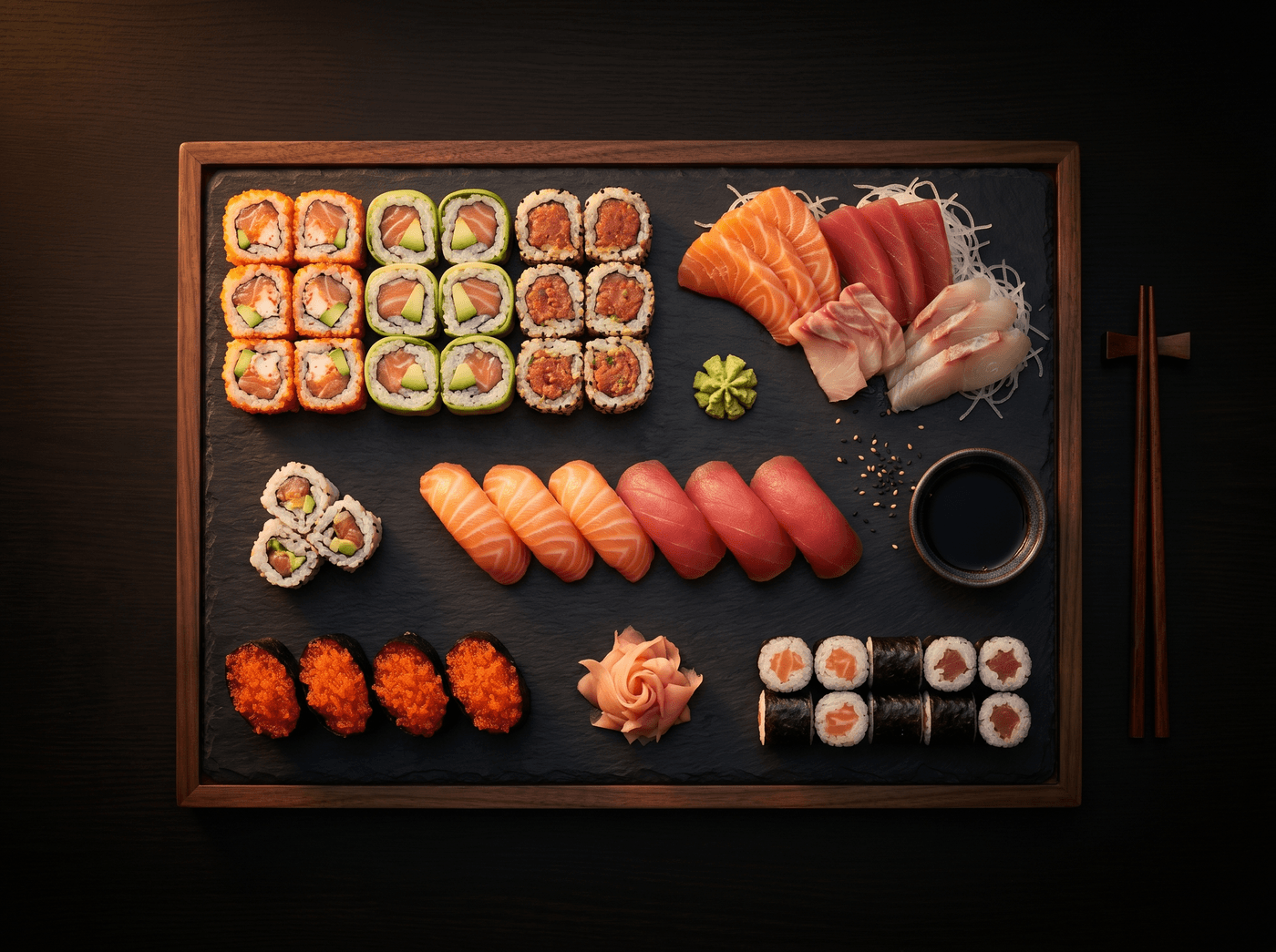 Box 50 pezzi sushi misto
