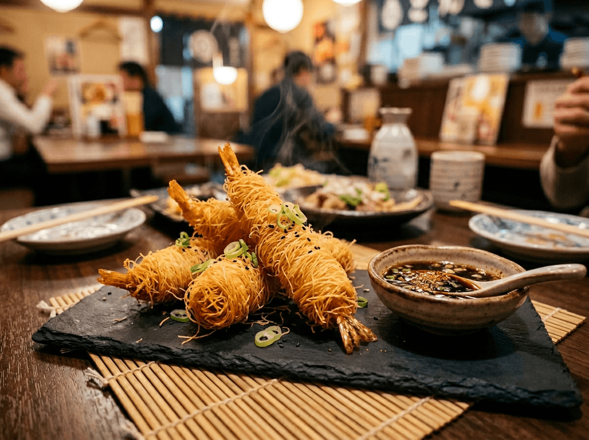 Ebi tempura kataifi