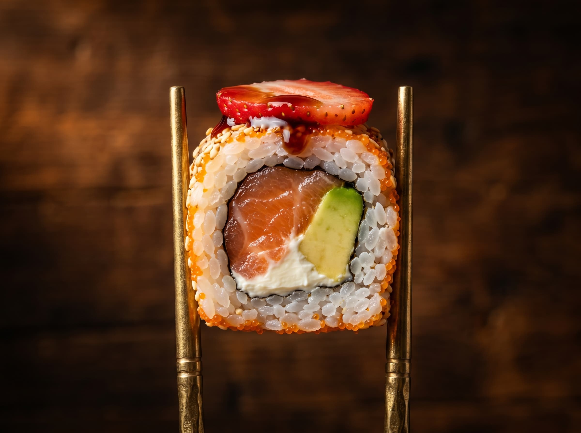 Uramaki queen con fragola