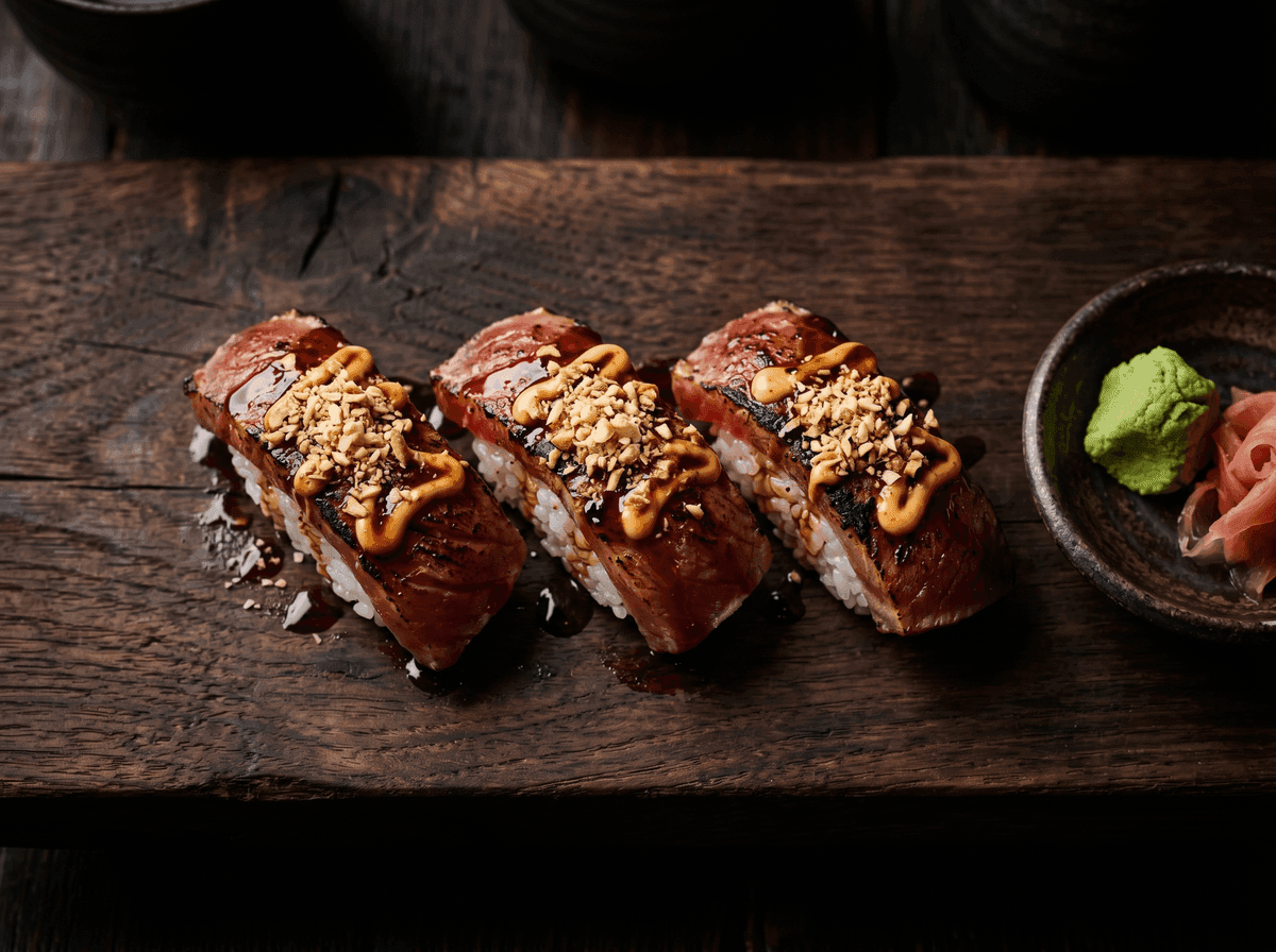 Nigiri tonno flambé