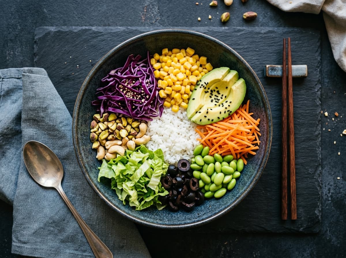Poke vegetariano