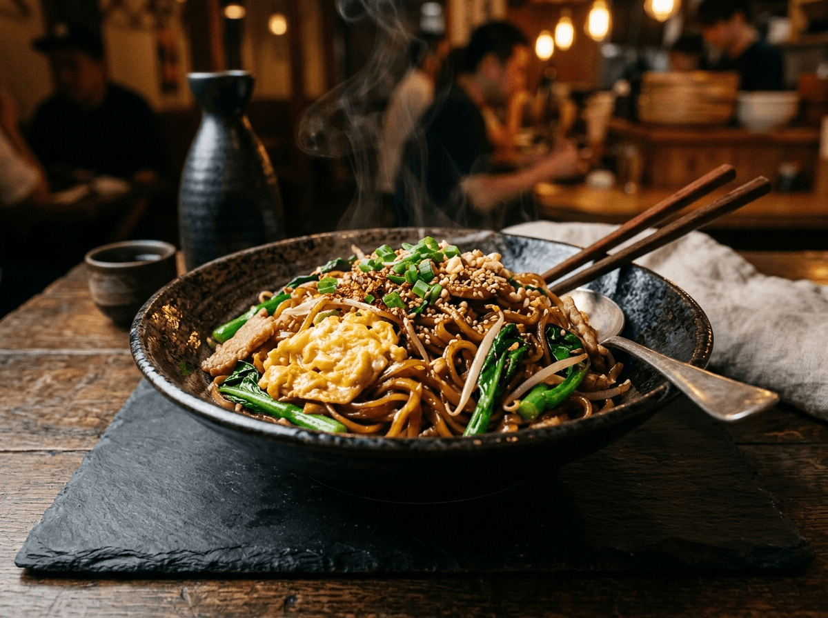 Spaghetti di riso verdure