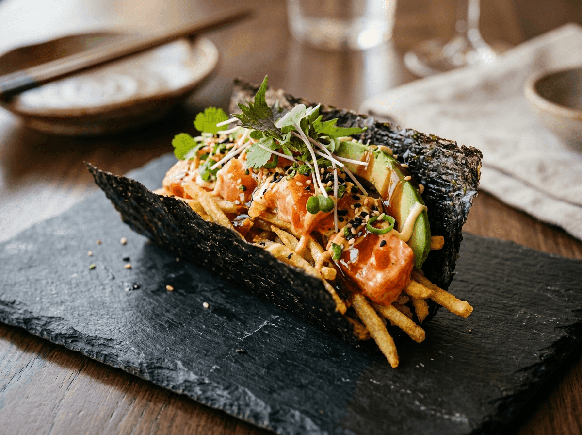 Tacos salmone spicy
