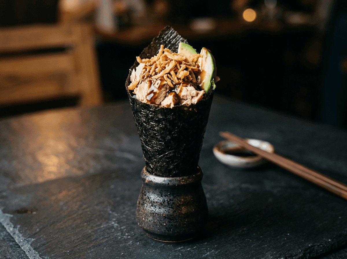 Temaki tonno cotto