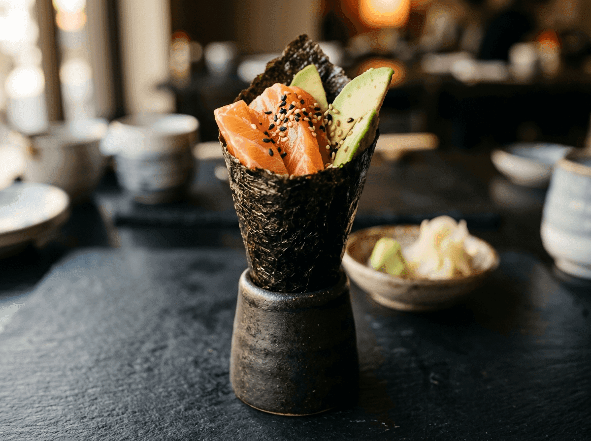 Temaki salmone