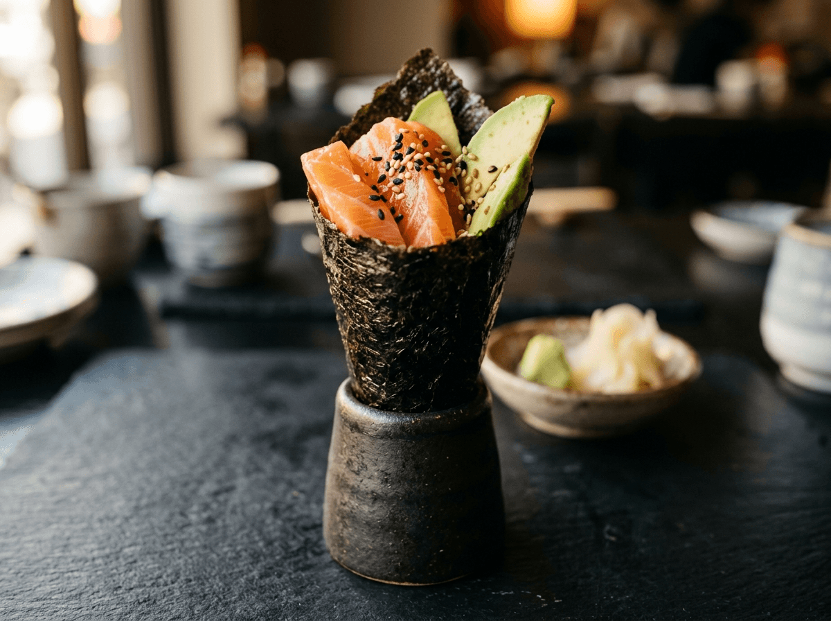 Temaki salmone