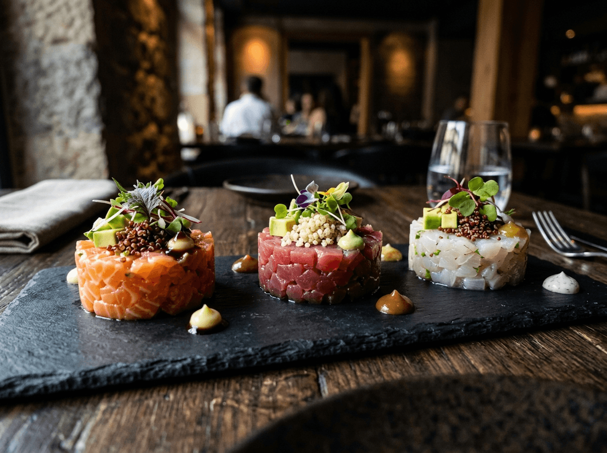 Tris di tartare misto