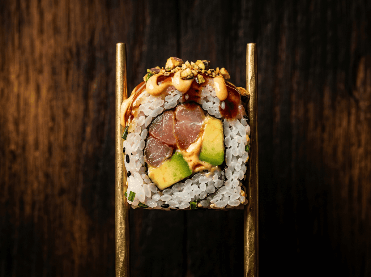 Uramaki nero ricciola