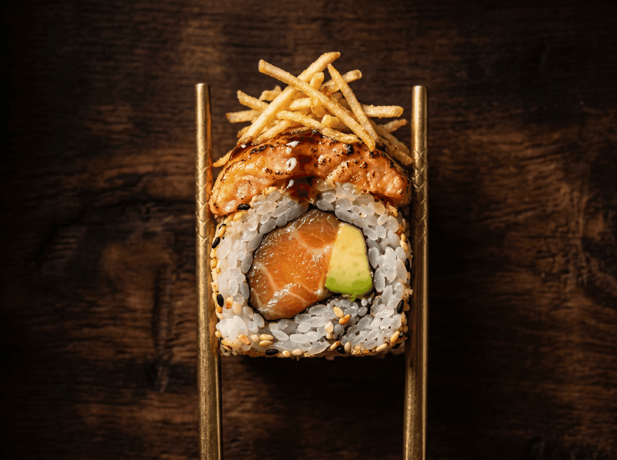 Uramaki salmon spicy